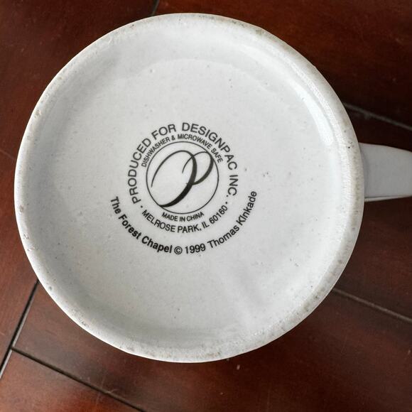 Thomas Kinkade VTG 1999 The Forest Chapel Collectable Coffee Cup Mug - Picture 6 of 9